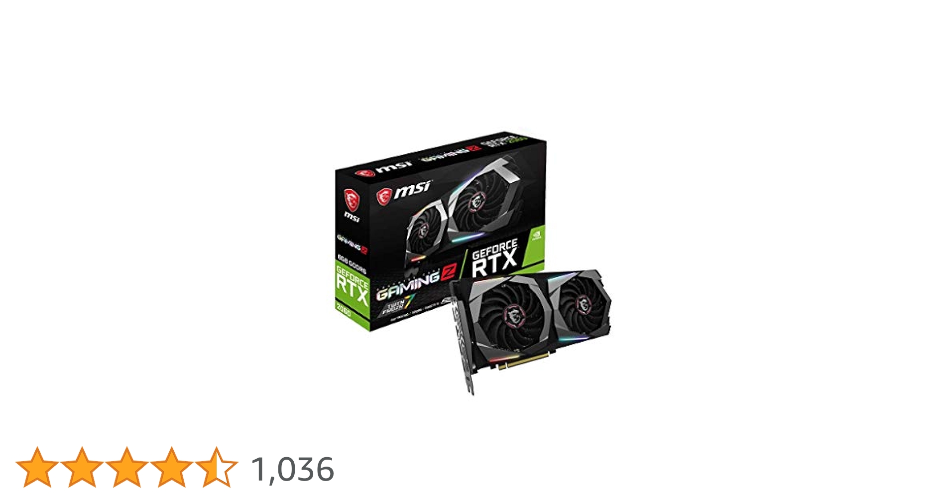 MSI Gaming GeForce RTX 2060 6GB GDRR6 192-bit HDMI/DP Ray